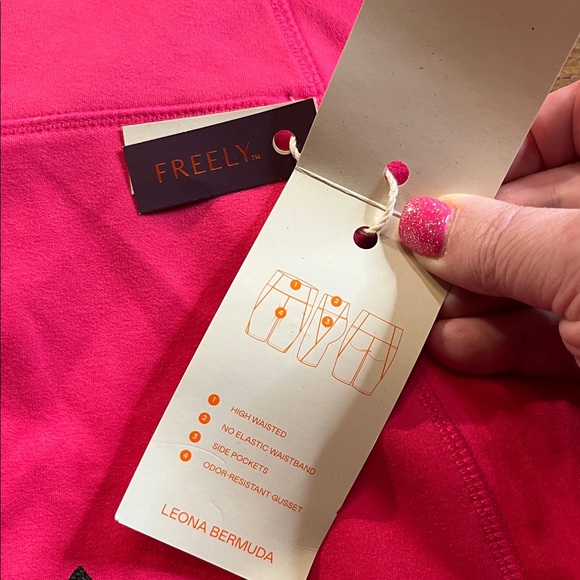 NEW Freely hot pink plus size bike shorts 3X 3XL - Picture 7 of 7